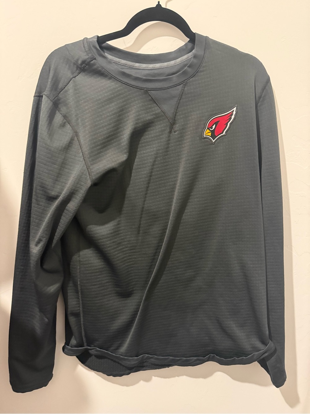 Nike Men's Gray Crewneck Sweatshirt with Arizona Cardinals Logo